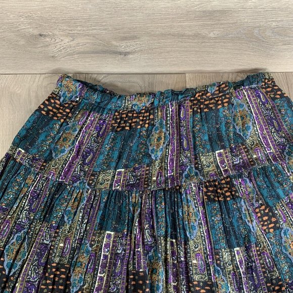 Donna Toran Womans L Skirt and Blouse Shoulder Pads 2 Piece Knit Collar Sleeves - Picture 9 of 12